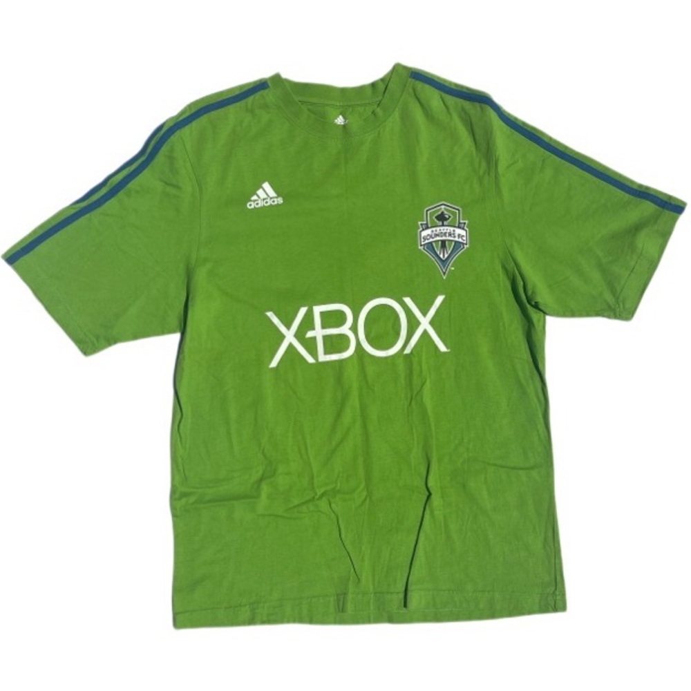 Adidas Seattle Sounders FC XBOX MLS jersey lime green t shirt